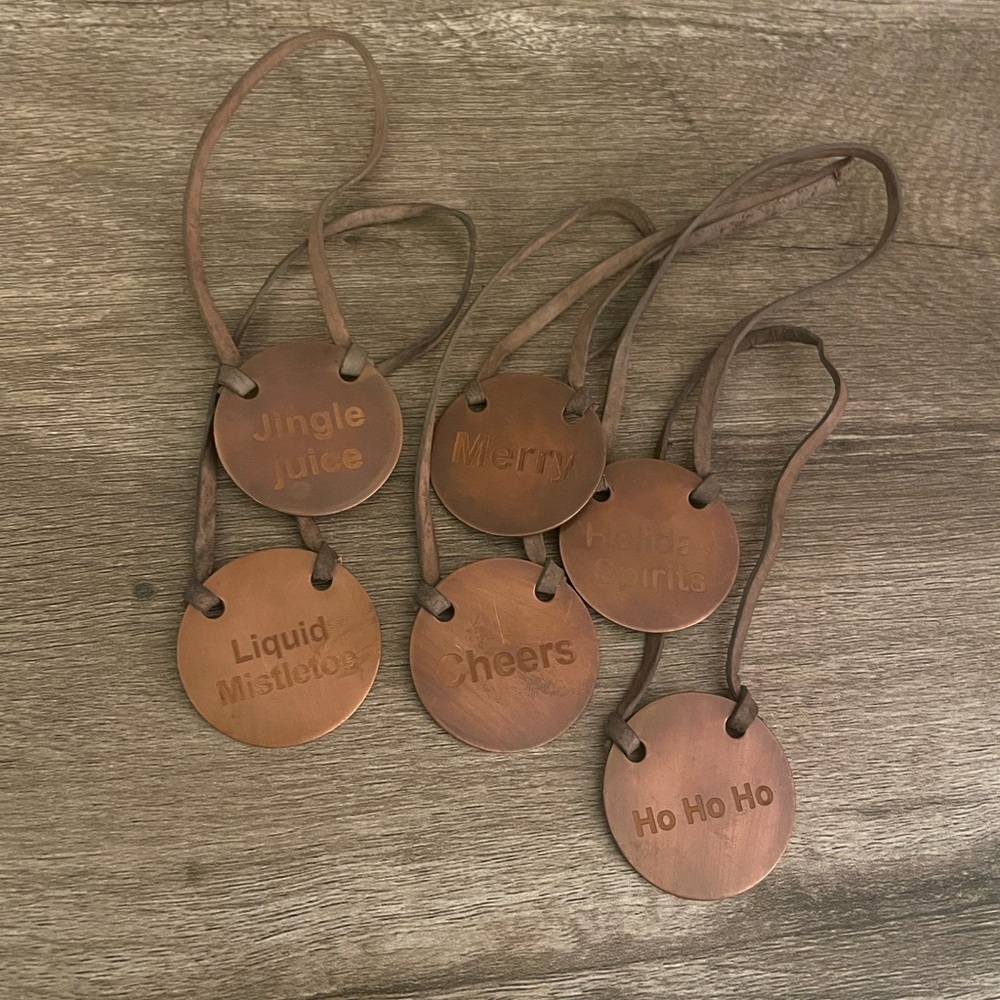 Creative Coop Christmas Drink Bottle Tags